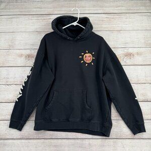 Kylie Jenner Rise and Shine Hoodie Womens Large Sun Face Pullover Sweatshirt
